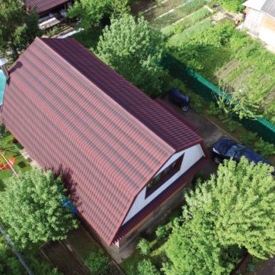 Nhà dân dụng sử dụng tấm lợp nhẹ Onduline Tile